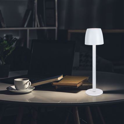 LED Prigušiva punjiva dodirna stona lampa LED/3W/5V 3000K 1800 mAh bela