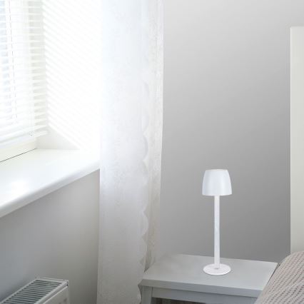 LED Prigušiva punjiva dodirna stona lampa LED/3W/5V 3000K 1800 mAh bela