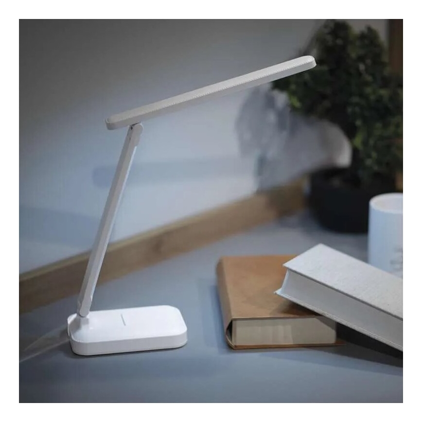 LED Prigušiva punjiva stona lampa LED/5W/3,7V 3000K/4000K/6500K 800mAh bela