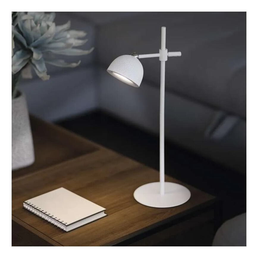 LED Prigušiva punjiva stona lampa magnetna 4u1 LED/4,2W/3,7V 4000K 1200mAh bela