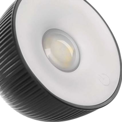 LED Prigušiva punjiva stona lampa magnetna 4u1 LED/4,2W/3,7V 4000K 1200mAh crno