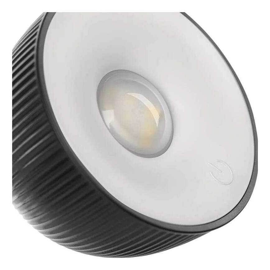 LED Prigušiva punjiva stona lampa magnetna 4u1 LED/4,2W/3,7V 4000K 1200mAh crno
