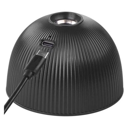 LED Prigušiva punjiva stona lampa magnetna 4u1 LED/4,2W/3,7V 4000K 1200mAh crno