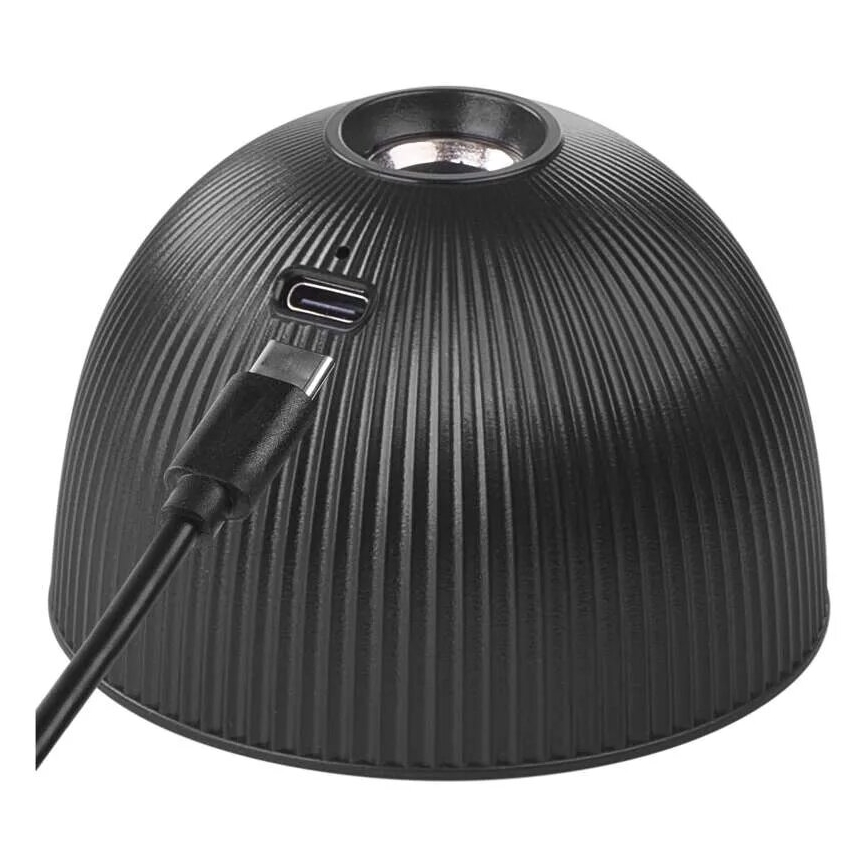 LED Prigušiva punjiva stona lampa magnetna 4u1 LED/4,2W/3,7V 4000K 1200mAh crno