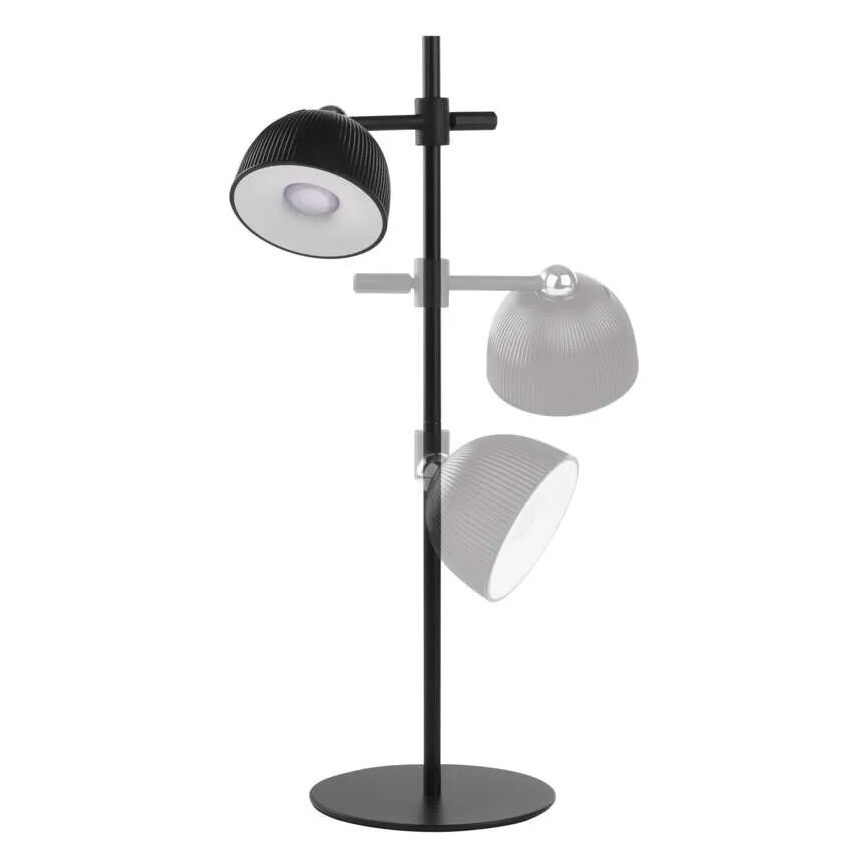 LED Prigušiva punjiva stona lampa magnetna 4u1 LED/4,2W/3,7V 4000K 1200mAh crno