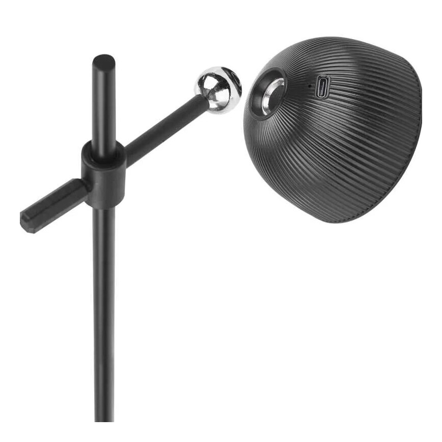 LED Prigušiva punjiva stona lampa magnetna 4u1 LED/4,2W/3,7V 4000K 1200mAh crno