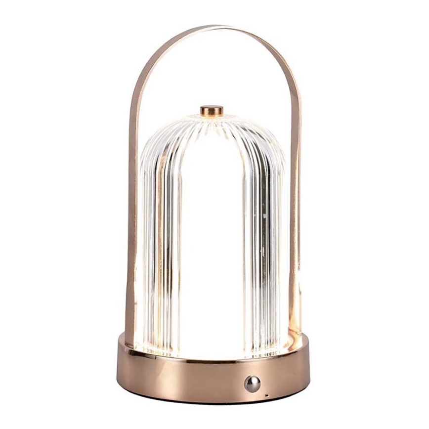 LED Prigušiva punjiva stona lampa na dodir LED/1W/5V 3000-6000K 1800 mAh bakreno