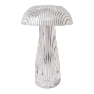 LED Prigušiva punjiva stona lampa na dodir LED/1W/5V 3000-6000K 1800 mAh prozirna