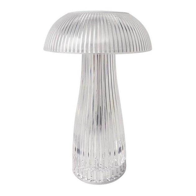 LED Prigušiva punjiva stona lampa na dodir LED/1W/5V 3000-6000K 1800 mAh prozirna