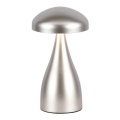 LED Prigušiva punjiva stona lampa na dodir LED/1W/5V 3000-6000K 1800 mAh srebrno