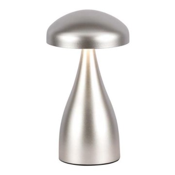 LED Prigušiva punjiva stona lampa na dodir LED/1W/5V 3000-6000K 1800 mAh srebrno