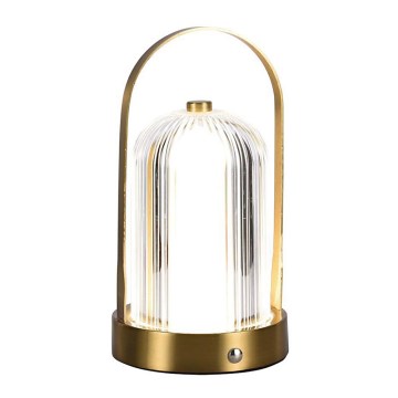 LED Prigušiva punjiva stona lampa na dodir LED/1W/5V 3000-6000K 1800 mAh zlatna