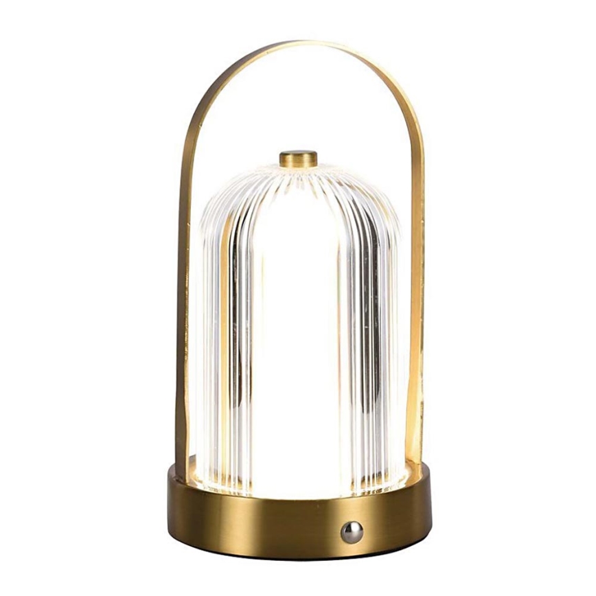 LED Prigušiva punjiva stona lampa na dodir LED/1W/5V 3000-6000K 1800 mAh zlatna