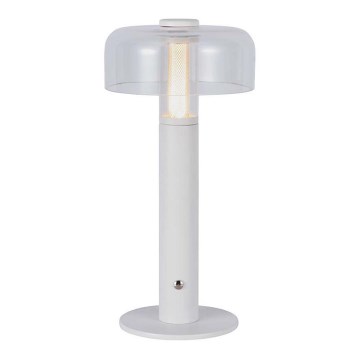LED Prigušiva punjiva stona lampa na dodir LED/1W/5V 3000K 1800 mAh bela
