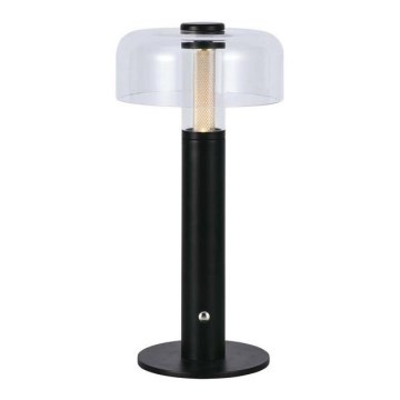 LED Prigušiva punjiva stona lampa na dodir LED/1W/5V 3000K 1800 mAh crno