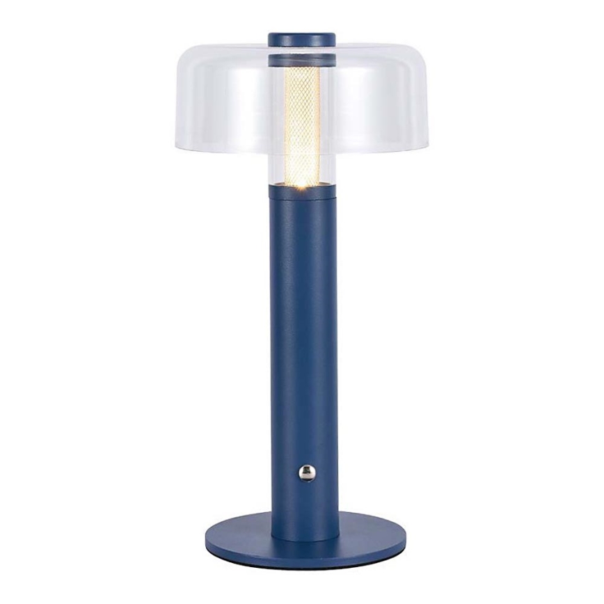 LED Prigušiva punjiva stona lampa na dodir LED/1W/5V 3000K 1800 mAh plava