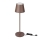 LED Prigušiva punjiva stona lampa na dodir LED/2W/5V 4400 mAh 3000K IP54 braon