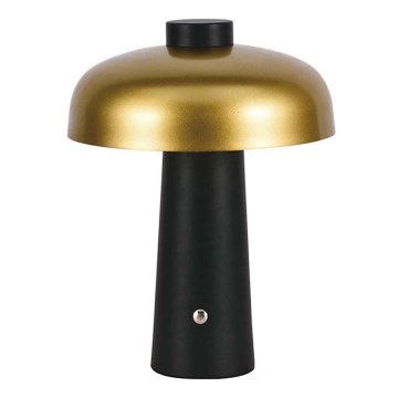 LED Prigušiva punjiva stona lampa na dodir LED/3W/5V 3000-6000K 1800 mAh crno/zlatna