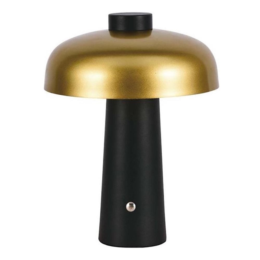 LED Prigušiva punjiva stona lampa na dodir LED/3W/5V 3000-6000K 1800 mAh crno/zlatna