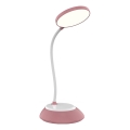 LED prigušiva punjiva stona lampa VISUA LED/5W/5V 3000-5000K 1200 mAh ružičasta