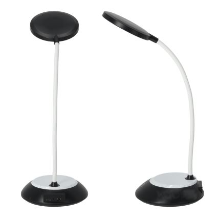 LED Prigušiva punjiva stona lampa VISUA LED/5W/5V 3000-5000K 1200 mAh crno