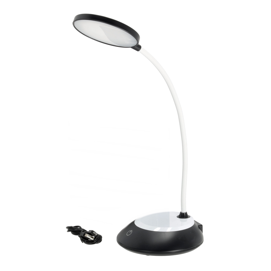 LED Prigušiva punjiva stona lampa VISUA LED/5W/5V 3000-5000K 1200 mAh crno