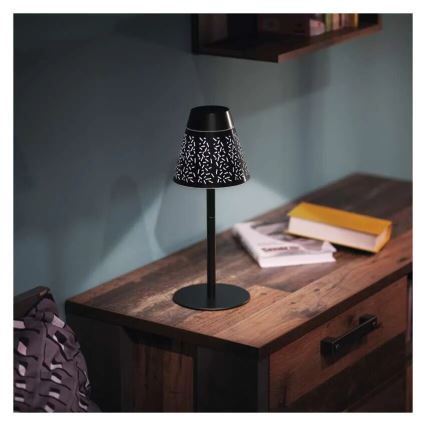 LED Prigušiva punjiva vanjska stona lampa LED/4,2W/5V 2200mAh IP44