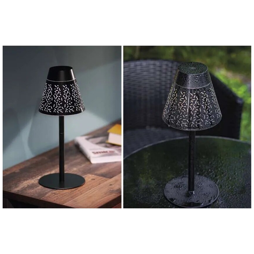 LED Prigušiva punjiva vanjska stona lampa LED/4,2W/5V 2200mAh IP44