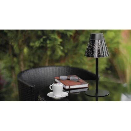 LED Prigušiva punjiva vanjska stona lampa LED/4,2W/5V 2200mAh IP44