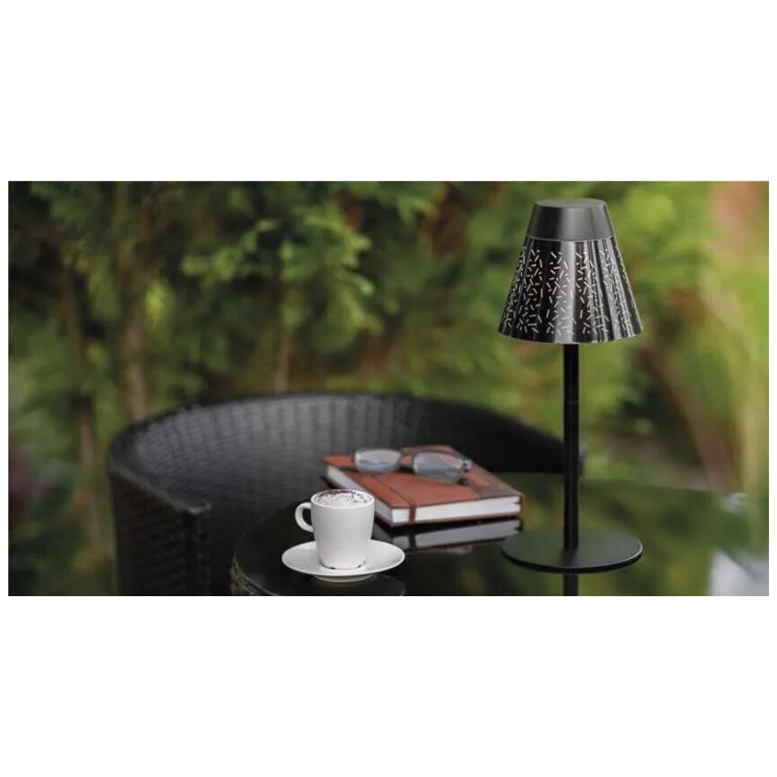 LED Prigušiva punjiva vanjska stona lampa LED/4,2W/5V 2200mAh IP44