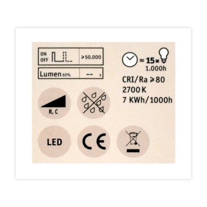LED Prigušiva reflektorska sijalica GU5,3/6,5W/12V 2700K - Paulmann 28758