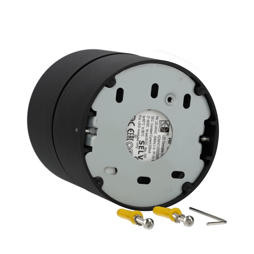 LED Prigušiva reflektorska svjetiljka LAHTI LED/13,5W/230V 3000K CRI 90 crna