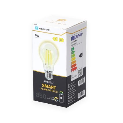 LED Prigušiva sijalica A60 E27/6W/230V 2700-6500K Wi-Fi - Aigostar