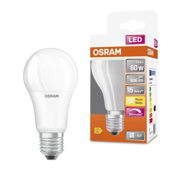 LED Prigušiva sijalica A60 E27/7W/230V 2700K - Osram