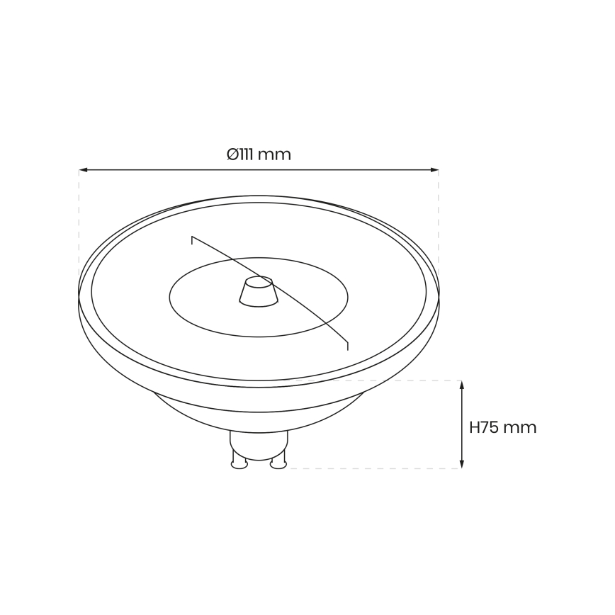 LED prigušiva sijalica AR111 GU10/10,5W/230V 4000K