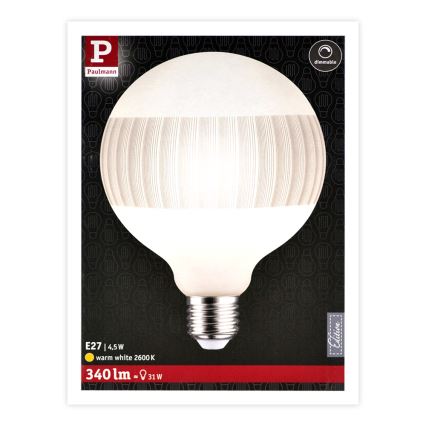 LED prigušiva sijalica CLASSIC G125 E27/4,5W/230V 2600K - Paulmann 28743