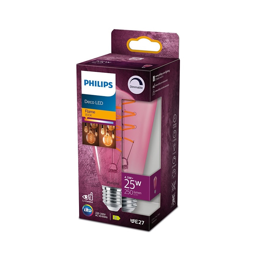 LED prigušiva sijalica DECO Philips ST64 E27/4,5W/230V 1800K