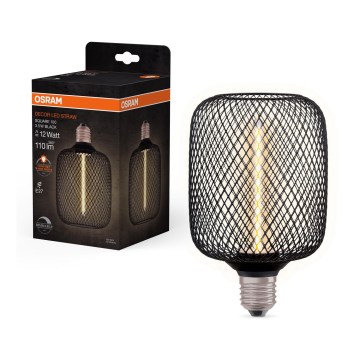 LED Prigušiva sijalica DECOR FILAMENT E27/3,5W/230V 1800K crno - Osram