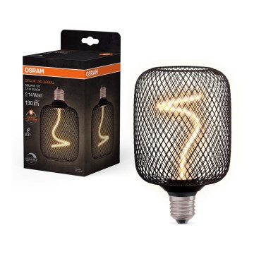LED Prigušiva sijalica DECOR FILAMENT E27/3,5W/230V 1800K crno - Osram