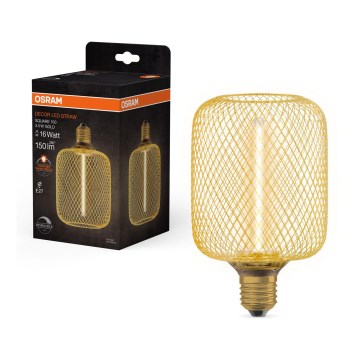 LED Prigušiva sijalica DECOR FILAMENT E27/3,5W/230V 1800K zlatna - Osram