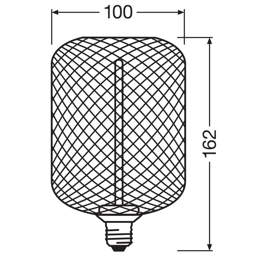 LED Prigušiva sijalica DECOR FILAMENT E27/3,5W/230V 1800K zlatna - Osram