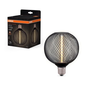 LED Prigušiva sijalica DECOR  FILAMENT G125 E27/3,5W/230V 1800K crno - Osram