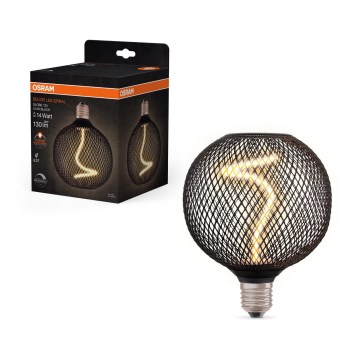 LED Prigušiva sijalica DECOR FILAMENT G125 E27/3,5W/230V 1800K crno - Osram