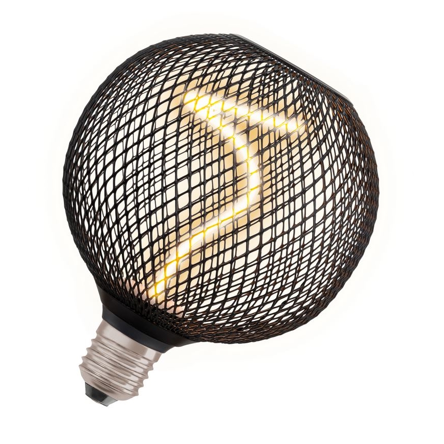 LED Prigušiva sijalica DECOR FILAMENT G125 E27/3,5W/230V 1800K crno - Osram