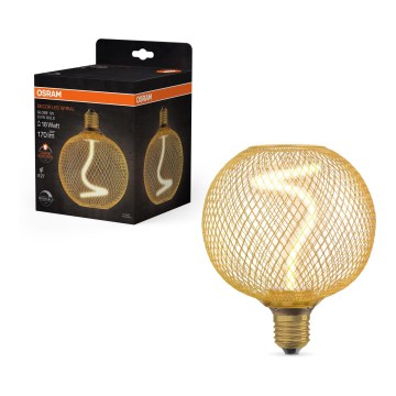 LED Prigušiva sijalica DECOR FILAMENT G125 E27/3,5W/230V 1800K zlatna - Osram