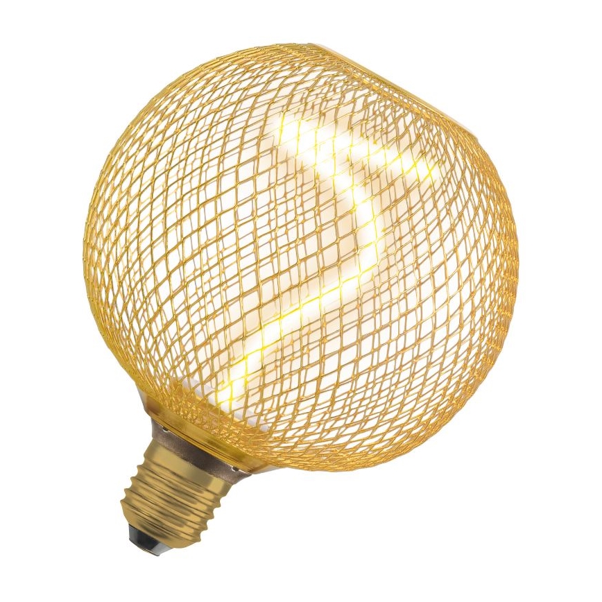 LED Prigušiva sijalica DECOR FILAMENT G125 E27/3,5W/230V 1800K zlatna - Osram