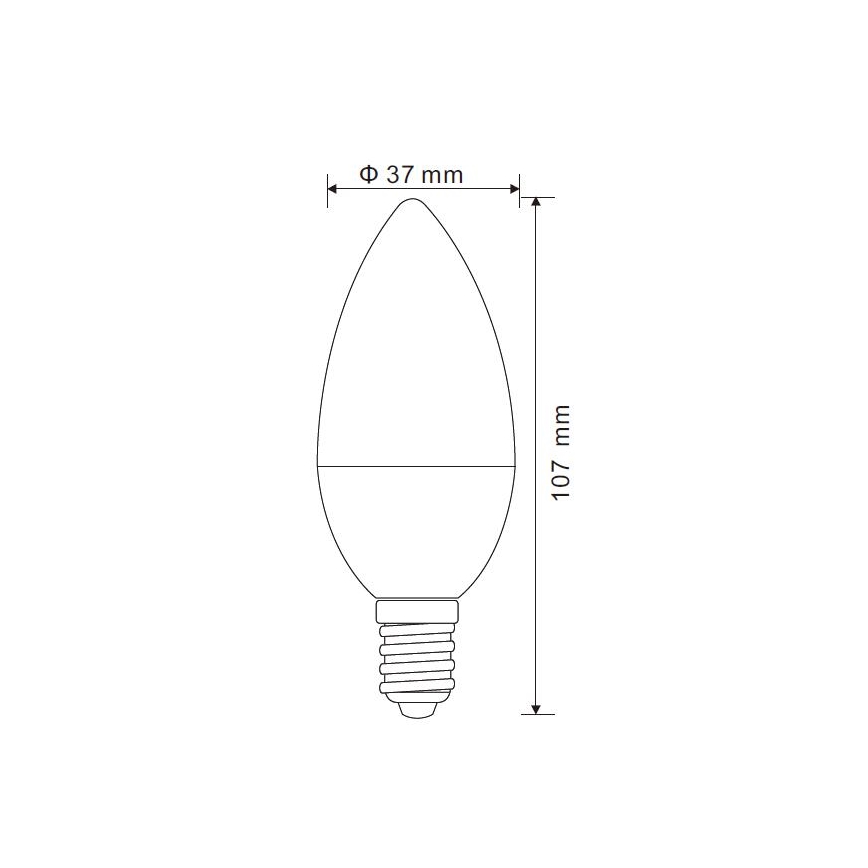 LED Prigušiva sijalica E14/5W/230V 3000K - Globo