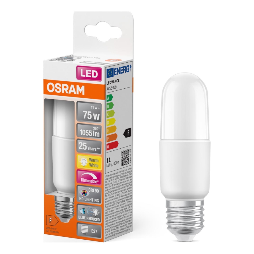 LED Prigušiva sijalica E27/11W/230V 2700K CRI 90 - Osram