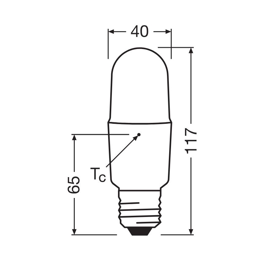 LED Prigušiva sijalica E27/11W/230V 2700K CRI 90 - Osram