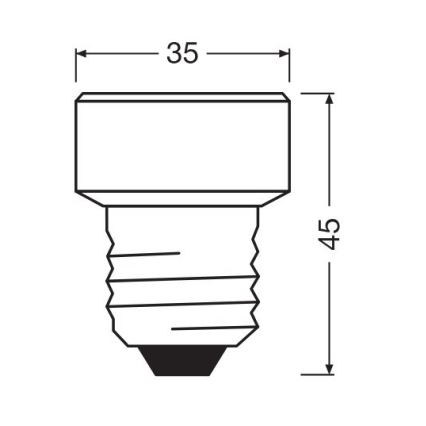 LED Prigušiva sijalica E27/3,5W/230V 4000K - Osram